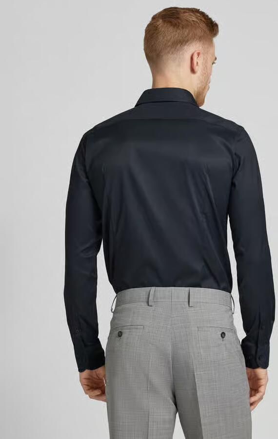 Boss Slim fit zakelijk overhemd van fijn twill met stretch - Foto 5