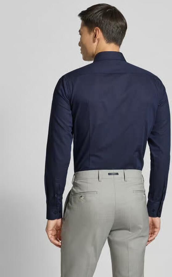 Boss Slim fit zakelijk overhemd van katoenmix