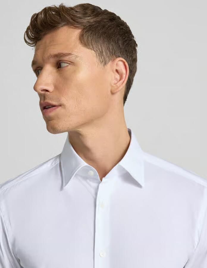 Boss Slim fit zakelijk overhemd van katoenmix model 'H-HANK' - Foto 2