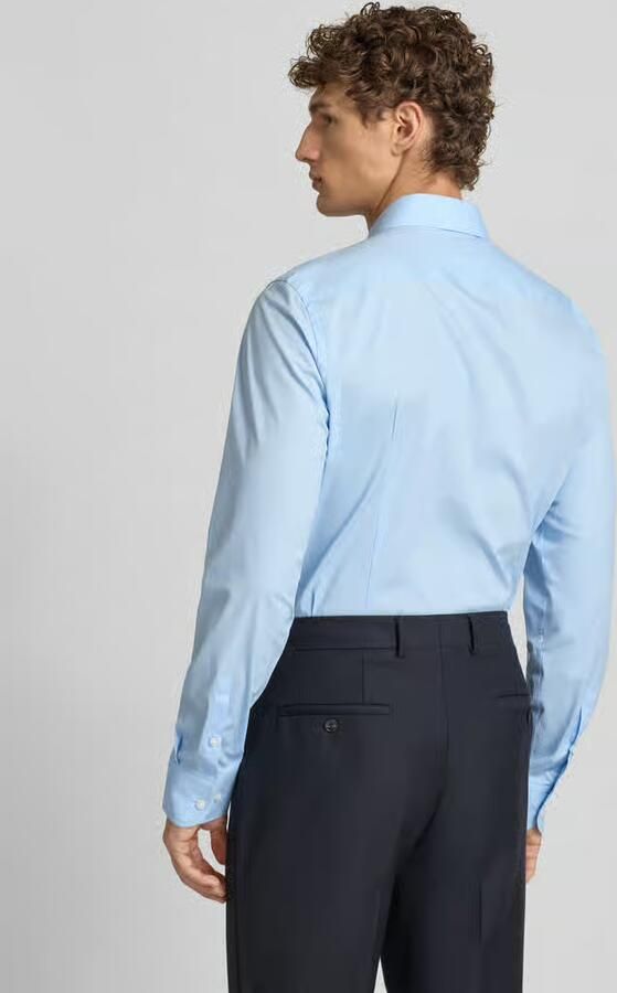 Boss Slim fit zakelijk overhemd van katoenmix Model 'H-HANK'