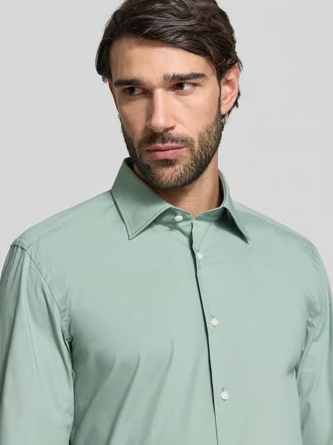Boss Slim fit zakelijk overhemd van katoenmix model 'H-HANK-KENT' - Foto 2