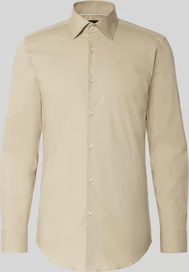 Boss slim fit zakelijk overhemd van katoenmix model 'H-HANK-KENT' - Foto 2
