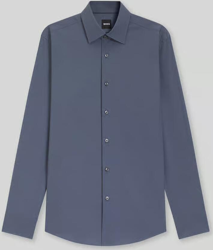 Boss slim fit zakelijk overhemd van katoenmix model 'H-HANK-KENT' - Foto 2