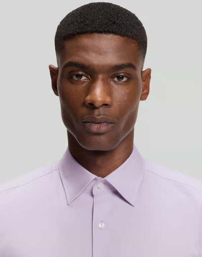 Boss slim fit zakelijk overhemd van katoenmix model 'H-HANK-KENT'