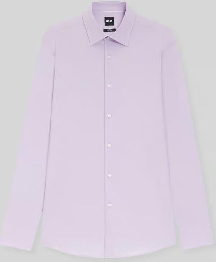 Boss slim fit zakelijk overhemd van katoenmix model 'H-HANK-KENT' - Foto 2
