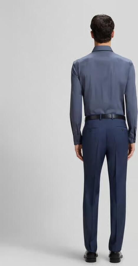 Boss slim fit zakelijk overhemd van katoenmix model 'H-HANK-KENT' - Foto 3