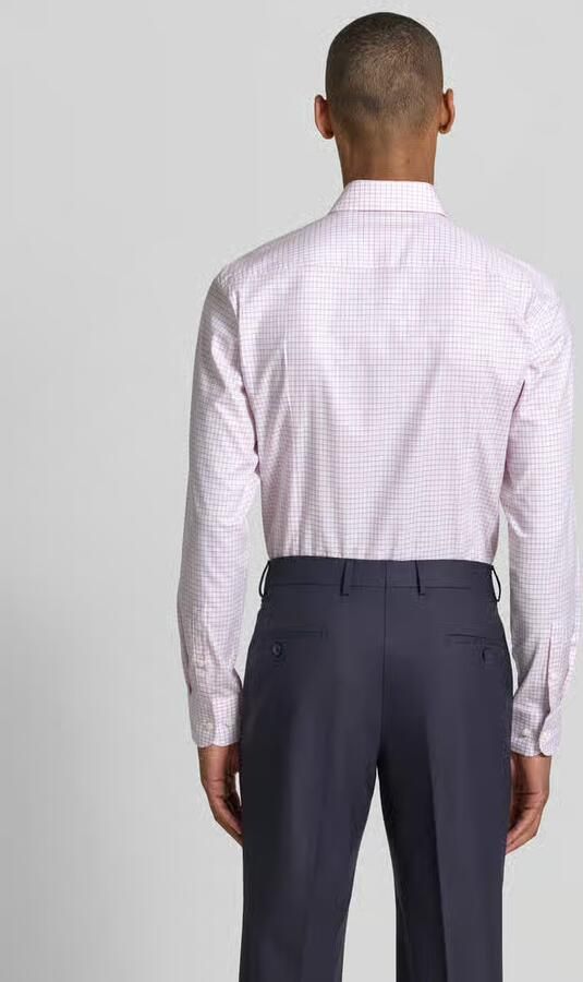 Boss slim fit zakelijk overhemd van katoenmix model 'H-HANK-SP-B1-C1-261' - Foto 2