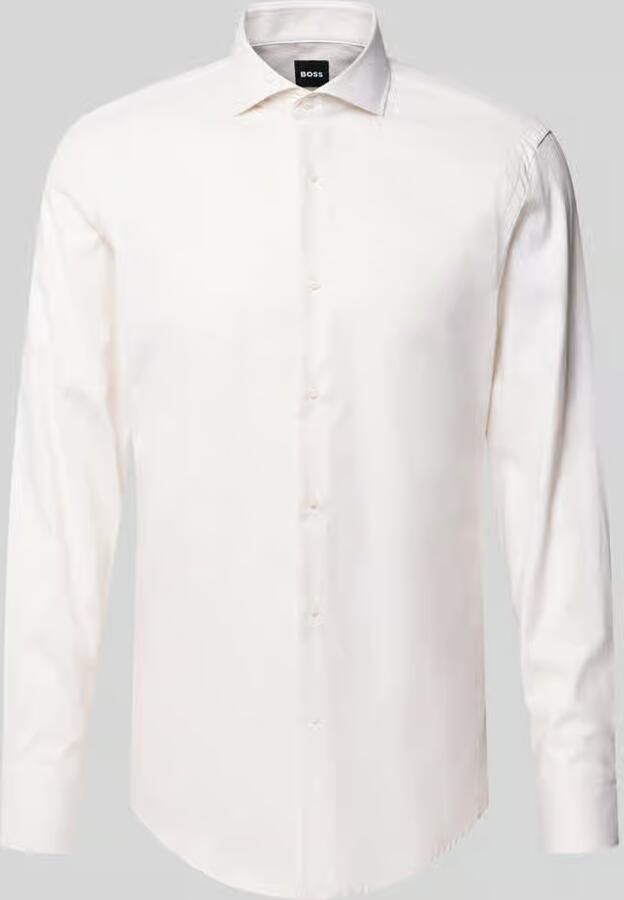 Boss Slim fit zakelijk overhemd van katoenmix model 'H-HANK-SP'