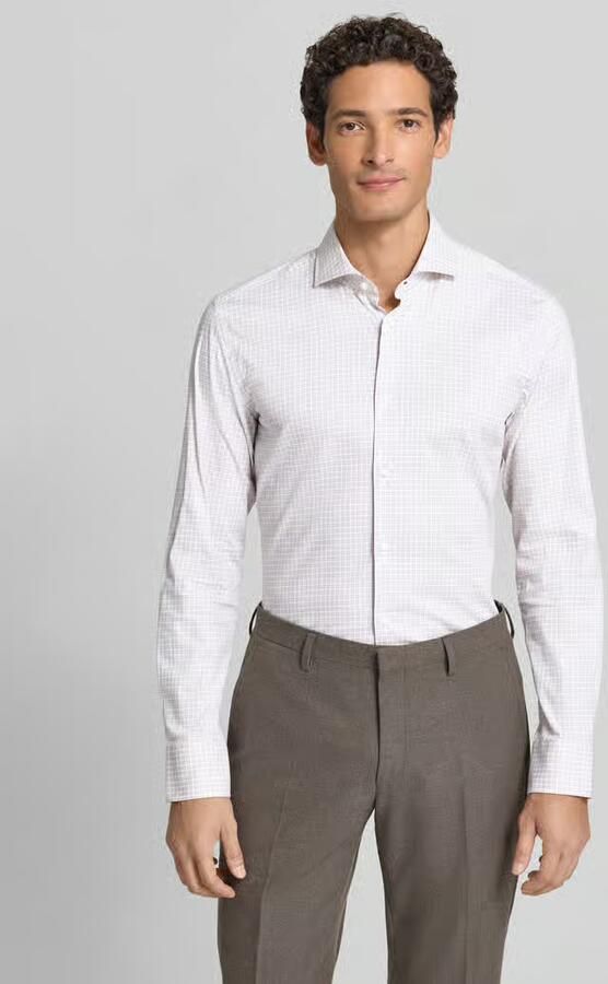 Boss Slim fit zakelijk overhemd van katoenmix model 'H-HANK-SP' - Foto 3