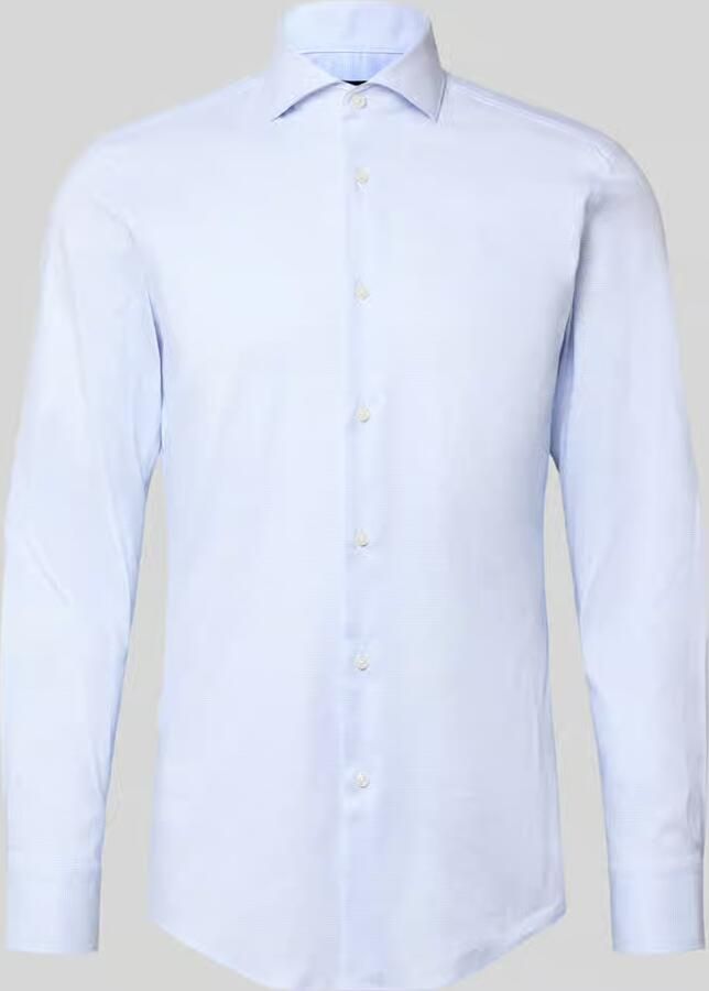 Boss Slim fit zakelijk overhemd van katoenmix model 'H-HANK-SP'