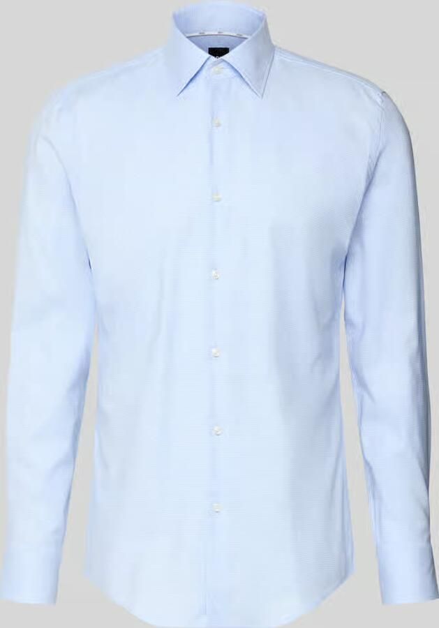 Boss Slim fit zakelijk overhemd van katoenmix model 'HANK'