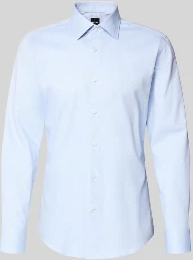 Boss Slim fit zakelijk overhemd van katoenmix model 'HANK'