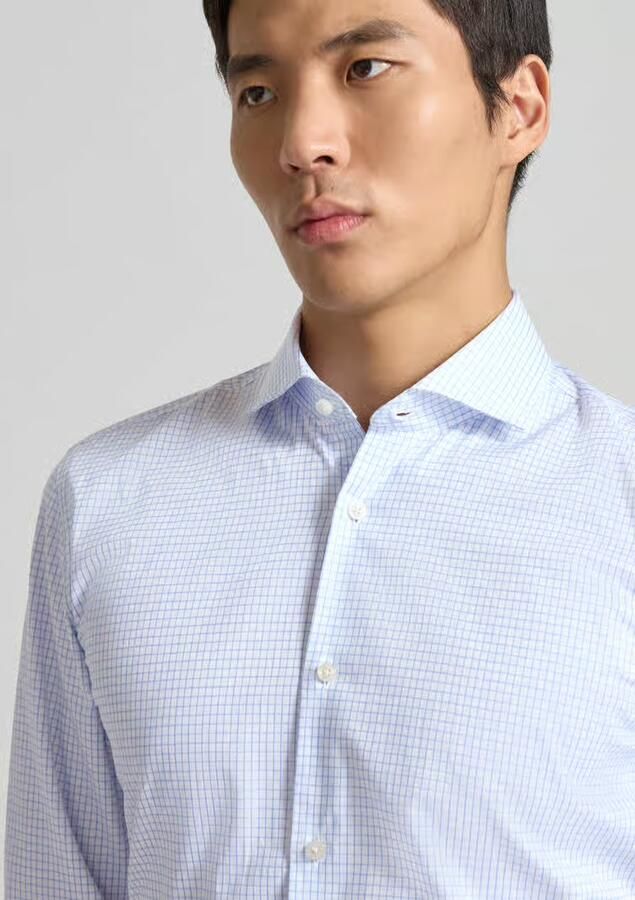 Boss Slim fit zakelijk overhemd van katoenmix model 'HANK' - Foto 2