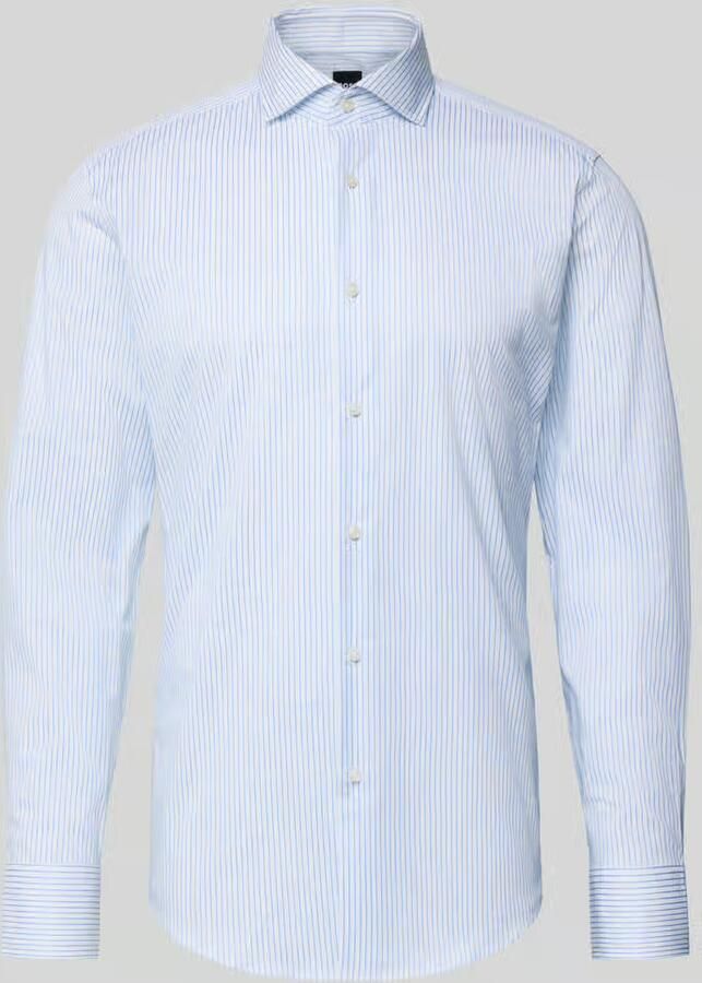 Boss Slim fit zakelijk overhemd van katoenmix model 'HANK'