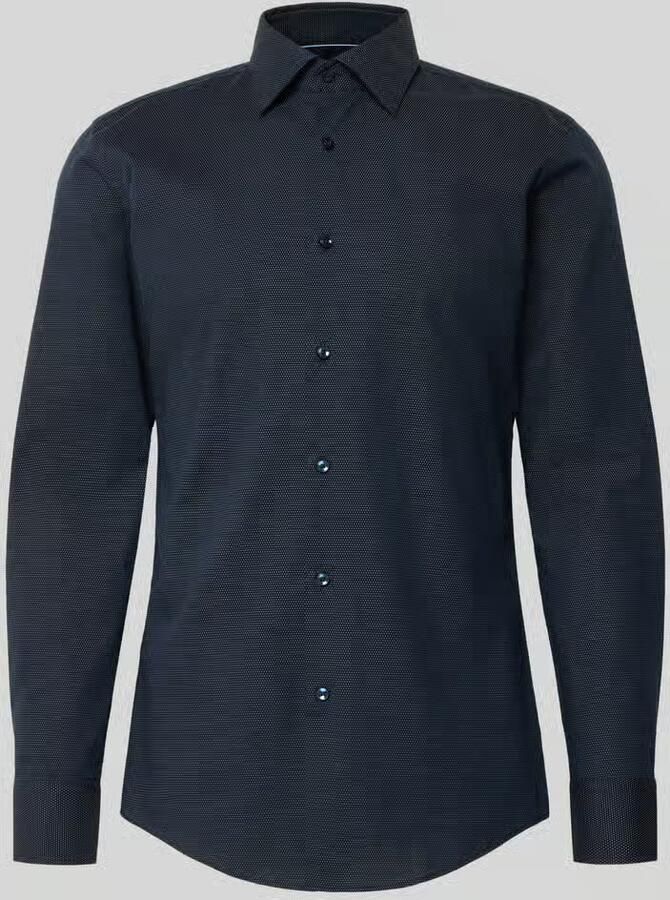 Boss slim fit zakelijk overhemd van katoenmix model 'HANK' - Foto 2