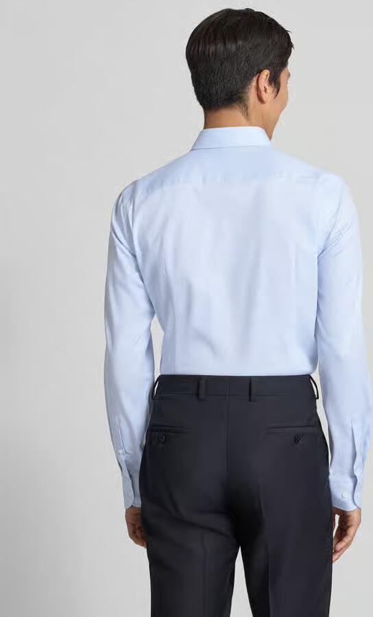 Boss slim fit zakelijk overhemd van katoenmix model 'HANK' - Foto 3