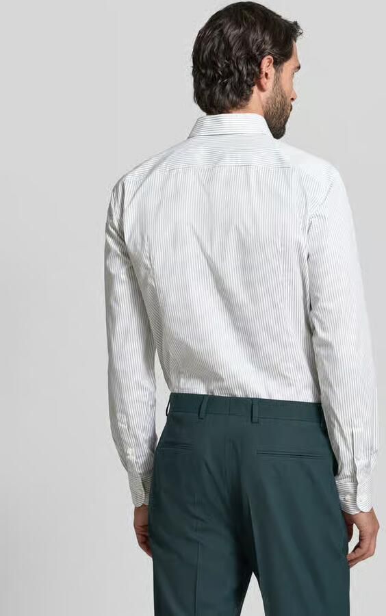 Boss Slim fit zakelijk overhemd van katoenmix Model 'HANK'
