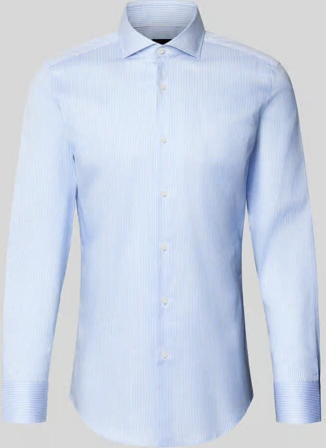 Boss Slim fit zakelijk overhemd van katoenmix model 'HANK'