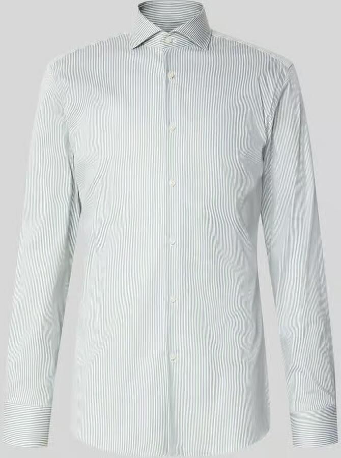 Boss Slim fit zakelijk overhemd van katoenmix model 'HANK'