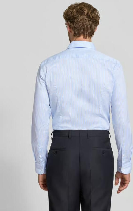 Boss Slim fit zakelijk overhemd van katoenmix model 'HANK' - Foto 2