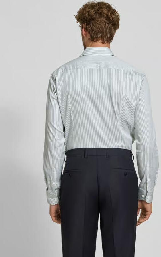 Boss Slim fit zakelijk overhemd van katoenmix model 'HANK' - Foto 2