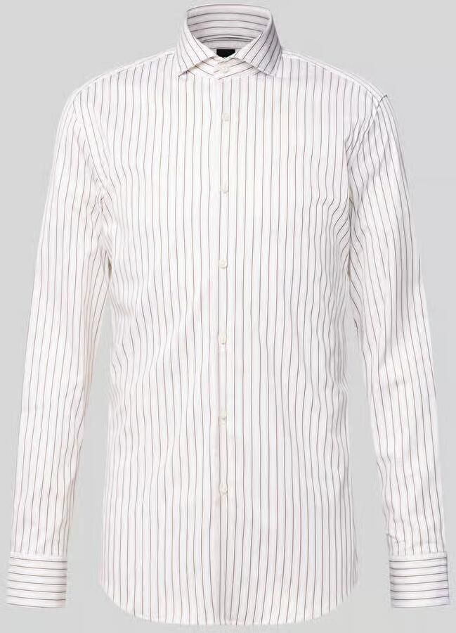Boss Slim fit zakelijk overhemd van katoenmix model 'HANK'