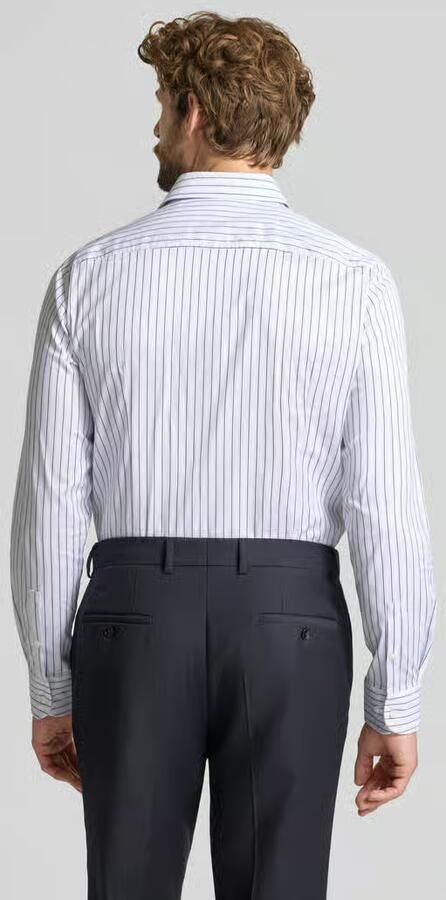 Boss Slim fit zakelijk overhemd van katoenmix model 'HANK' - Foto 3