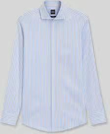 Boss slim fit zakelijk overhemd van katoenmix model 'HANK-SP'