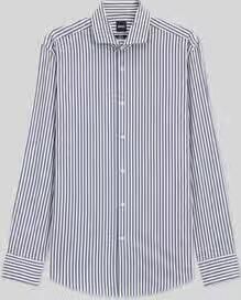 Boss slim fit zakelijk overhemd van katoenmix model 'HANK-SP'