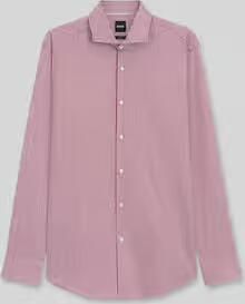 Boss slim fit zakelijk overhemd van katoenmix model 'HANK-SP'