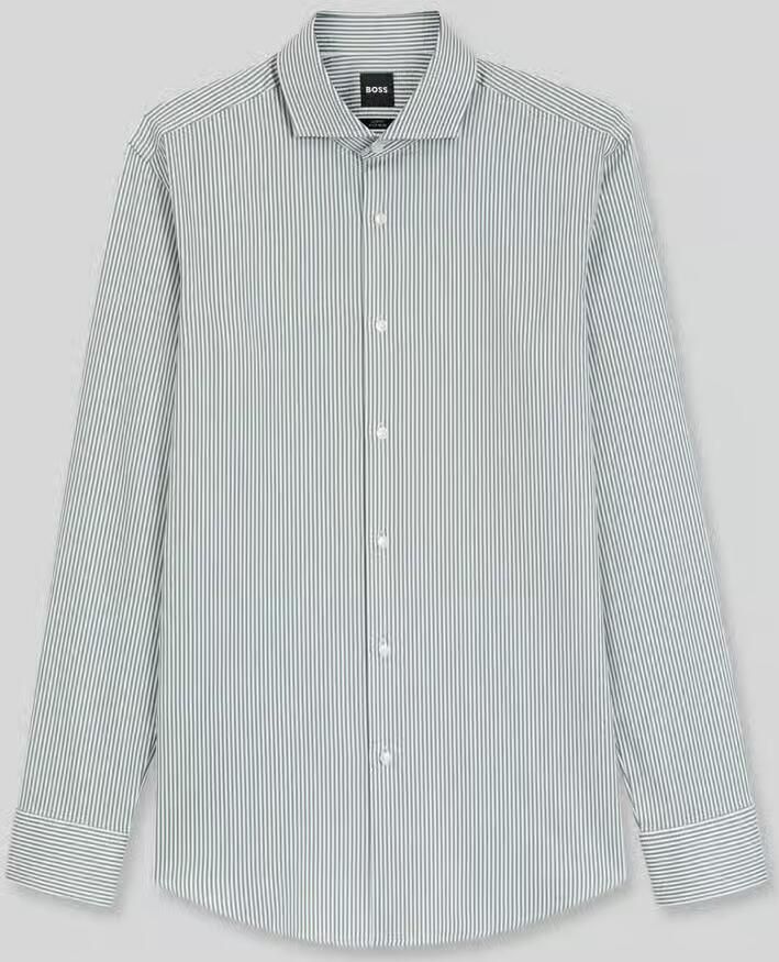 Boss slim fit zakelijk overhemd van katoenmix model 'HANK-SP' - Foto 2