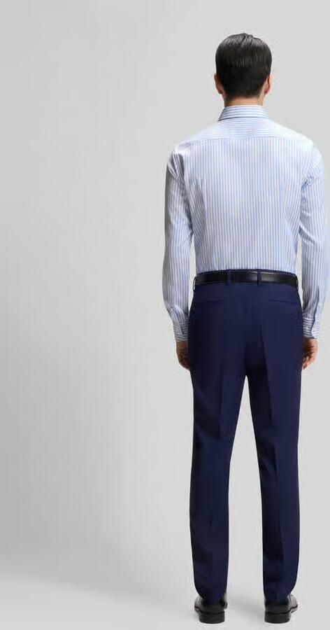Boss slim fit zakelijk overhemd van katoenmix model 'HANK-SP' - Foto 2