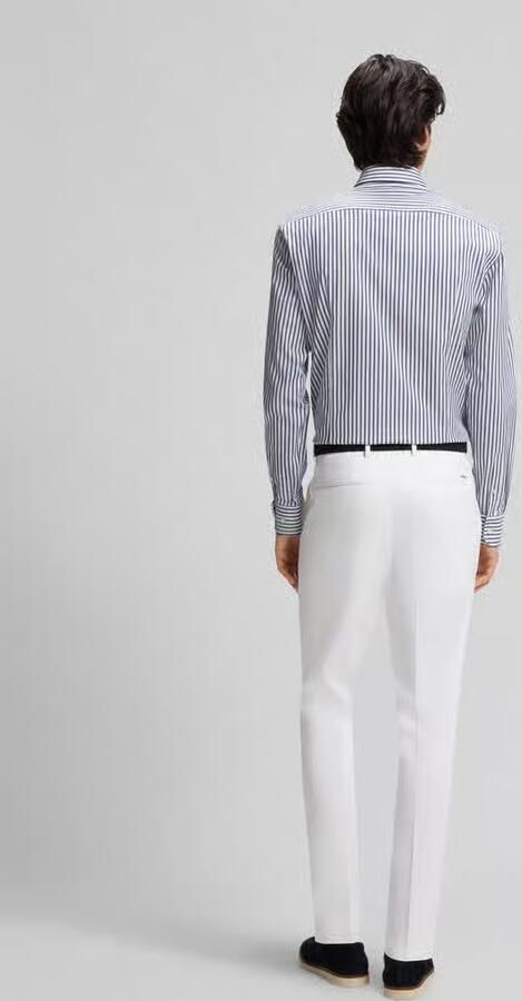 Boss slim fit zakelijk overhemd van katoenmix model 'HANK-SP' - Foto 2