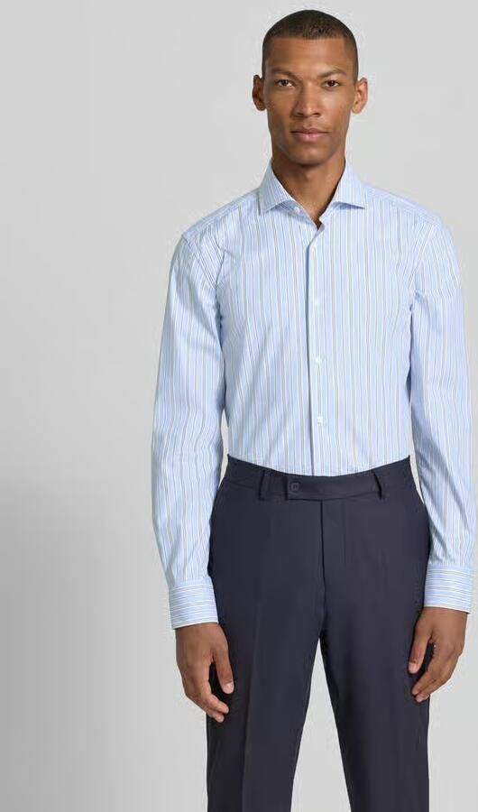 Boss slim fit zakelijk overhemd van katoenmix model 'HANK-SP' - Foto 3