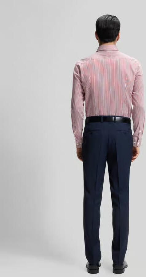 Boss slim fit zakelijk overhemd van katoenmix model 'HANK-SP' - Foto 2