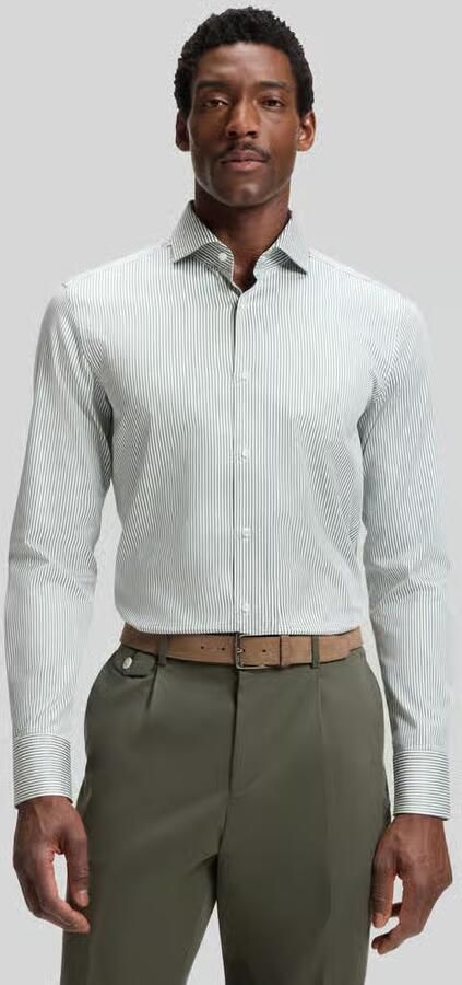 Boss slim fit zakelijk overhemd van katoenmix model 'HANK-SP' - Foto 3