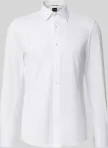 Boss Slim Fit zakelijk overhemd van katoenmix model 'P-Hank-K-261'