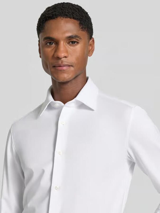 Boss Slim Fit zakelijk overhemd van katoenmix model 'P-Hank-K-261' - Foto 2