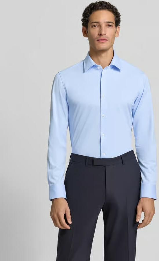 Boss Slim Fit zakelijk overhemd van katoenmix model 'P-Hank-K-261' - Foto 2