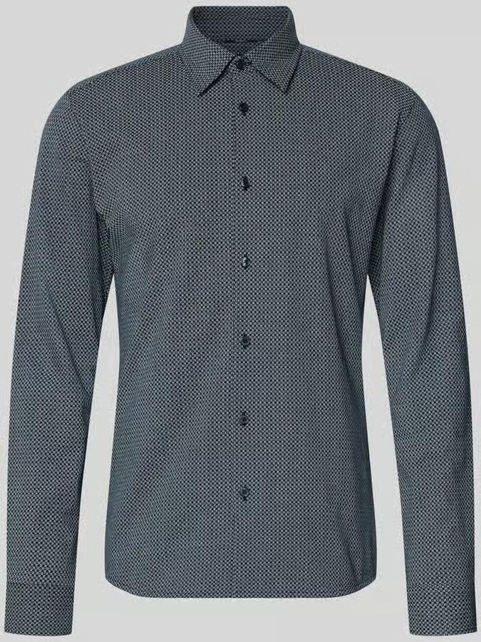 Boss Slim fit zakelijk overhemd van katoenmix model 'P-ROAN-K-F-263'