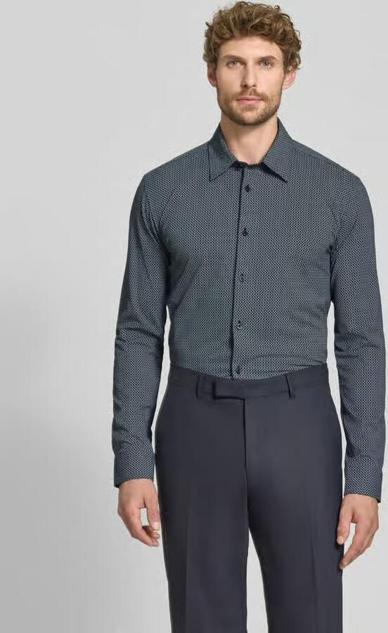 Boss Slim fit zakelijk overhemd van katoenmix model 'P-ROAN-K-F-263' - Foto 3
