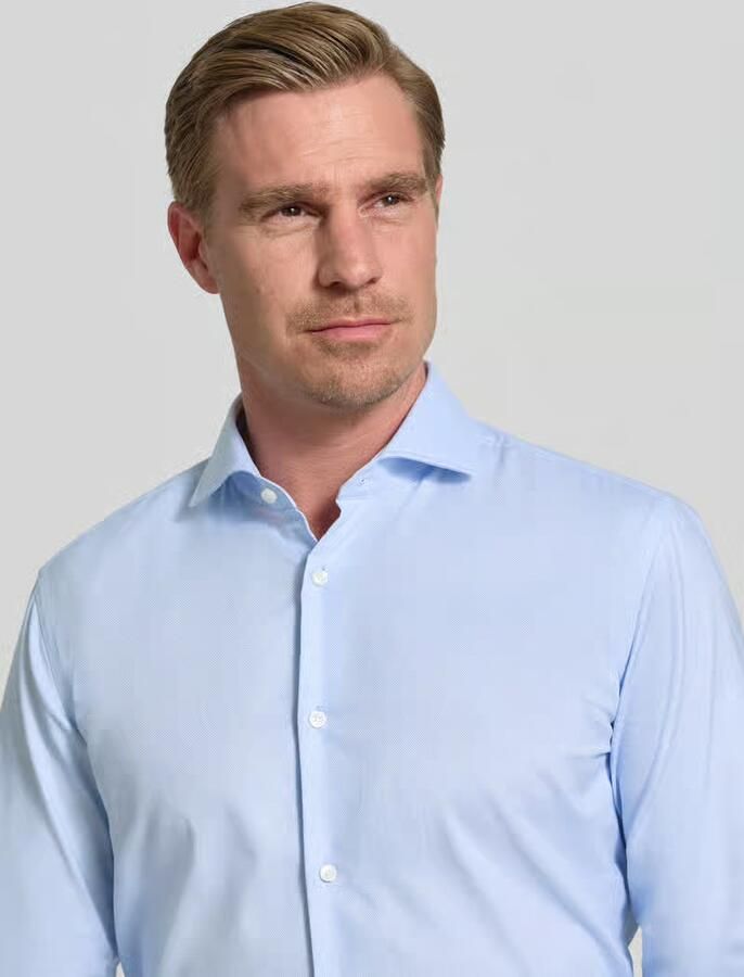 Boss slim fit zakelijk overhemd van met extra lange mouw model 'H-HANK-SP-C1'