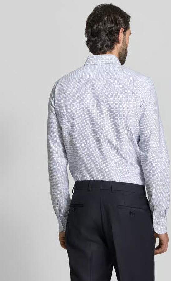 Boss Slim fit zakelijk overhemd van een mix van lyocell en katoen model 'HANK'