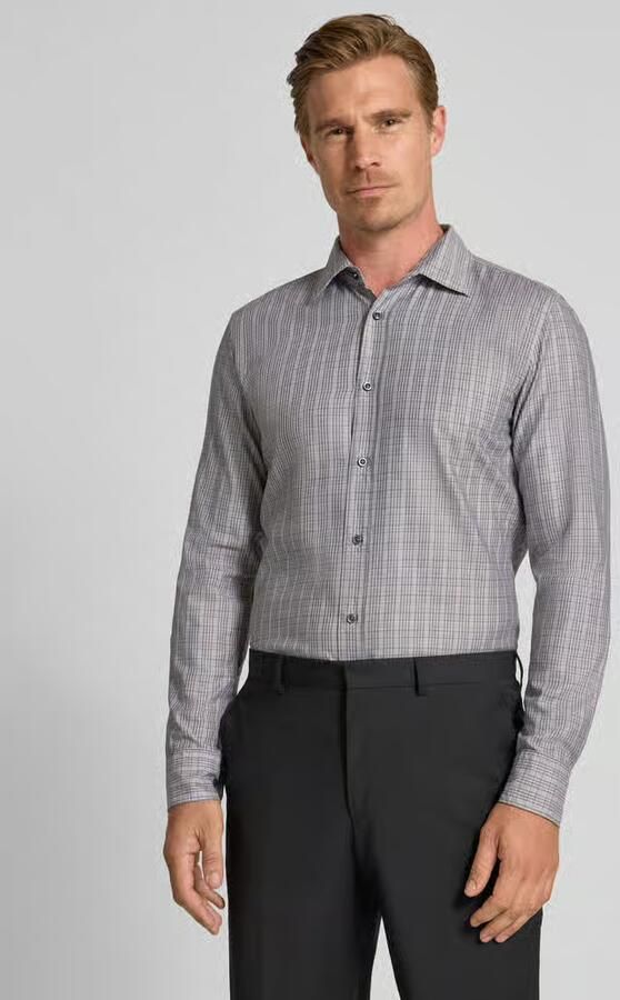 Boss Slim fit zakelijk overhemd van premium materiaal model 'HANK' - Foto 2