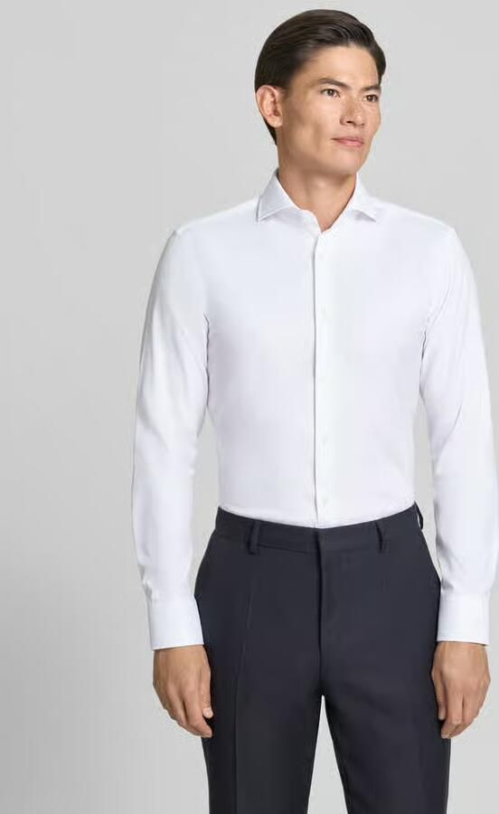 Boss Slim fit zakelijk overhemd van pure katoen model 'H-HANK-SP-B1-C1-263' - Foto 4