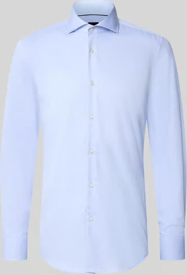 Boss Slim fit zakelijk overhemd van pure katoen model 'H-HANK-SP-B1-C1-263' - Foto 4