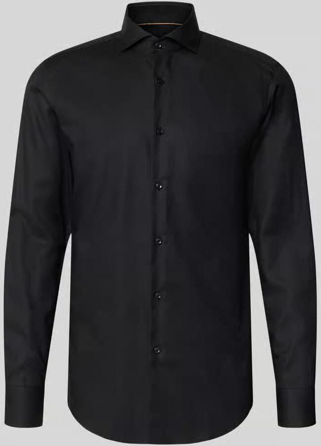 Boss Slim Fit zakelijk overhemd van pure katoen model 'H-Hank-SP'