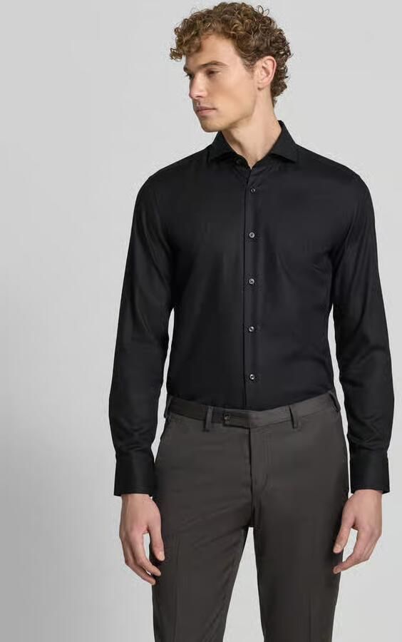 Boss Slim Fit zakelijk overhemd van pure katoen model 'H-Hank-SP' - Foto 3