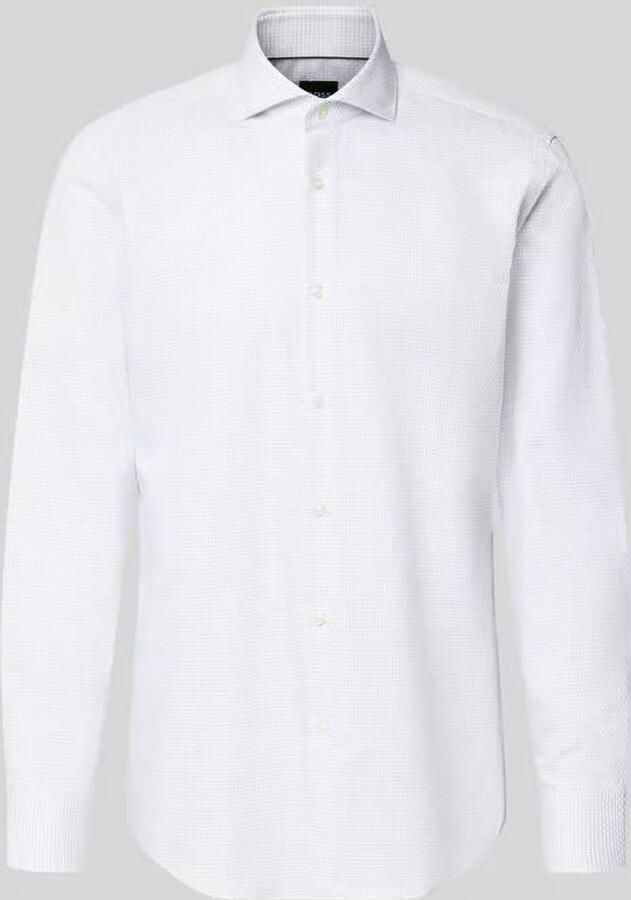 Boss Slim fit zakelijk overhemd van pure katoen model 'HANK'