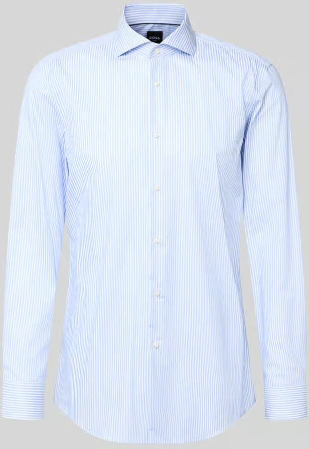 Boss Slim fit zakelijk overhemd van pure katoen model 'HANK'